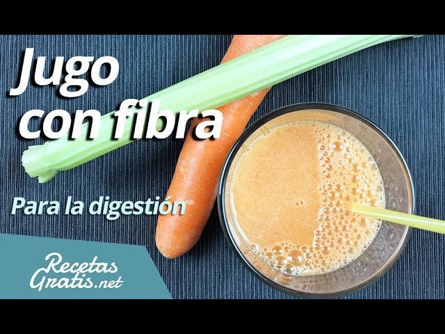 Jugo con fibra