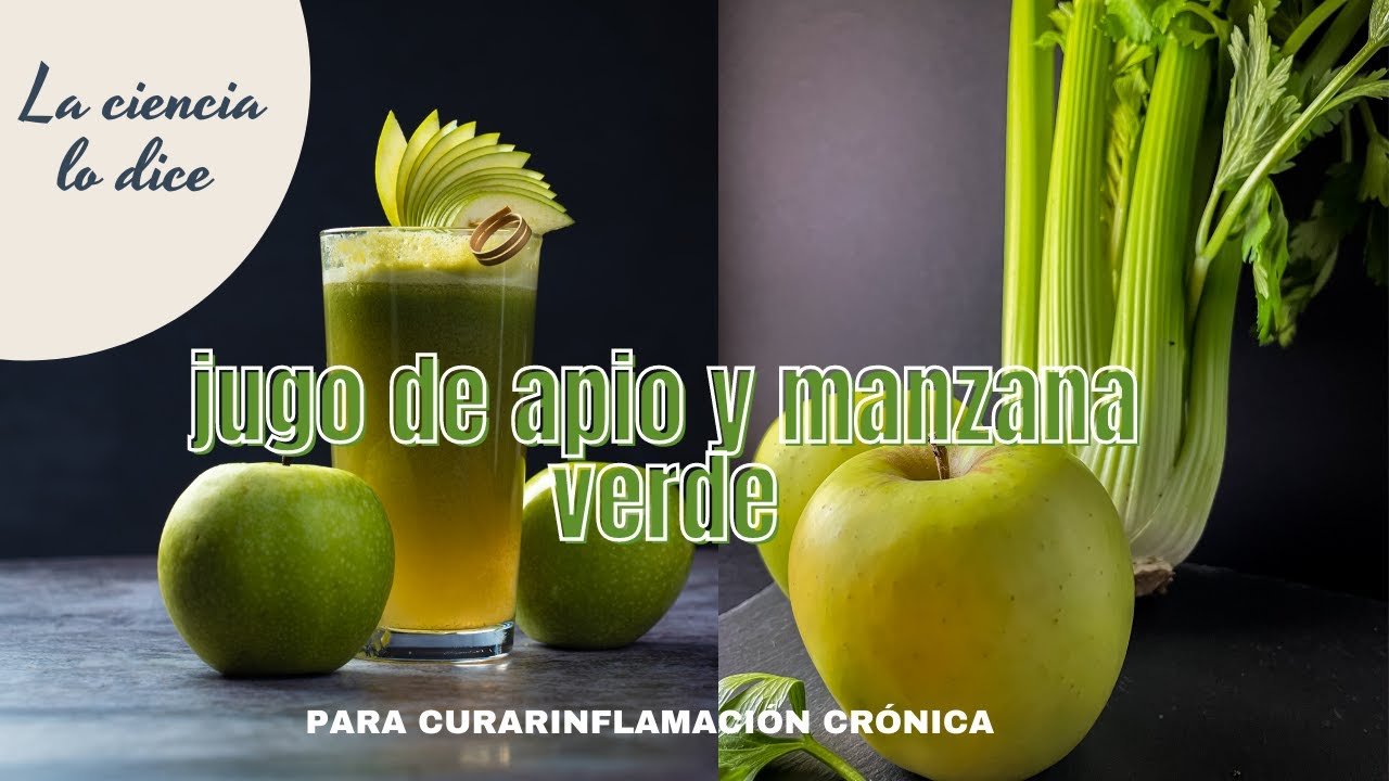 Jugo de apio y manzana