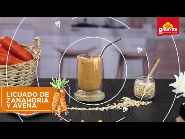 Jugo de avena y zanahoria