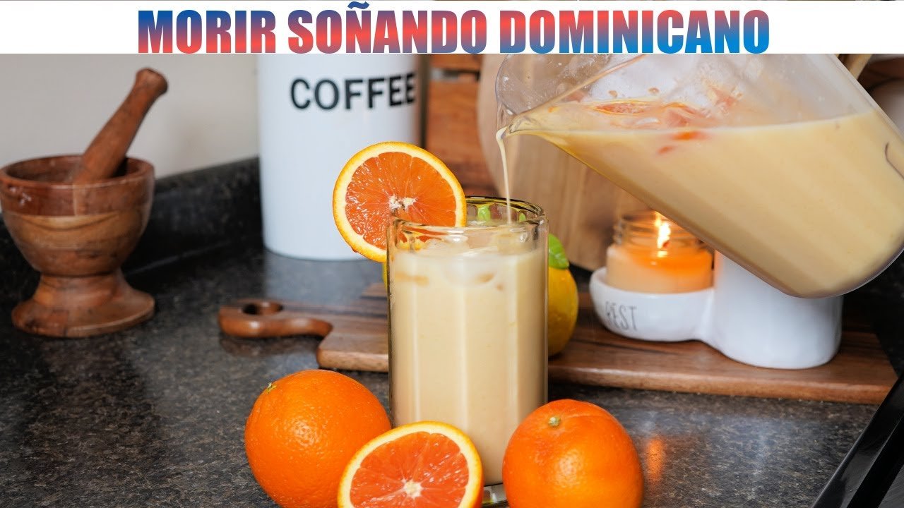 Jugo de naranja con leche