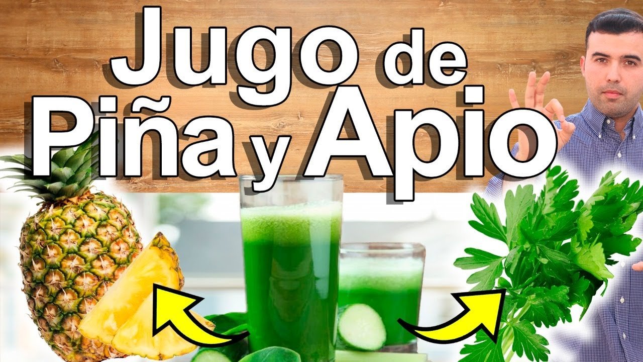 Jugo de piña y apio
