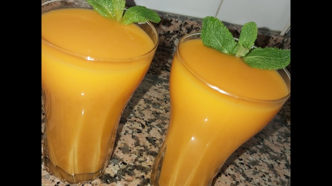Jugo de zanahoria y naranja con calabaza
