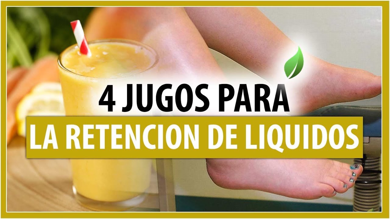 Jugos para la retención de líquidos