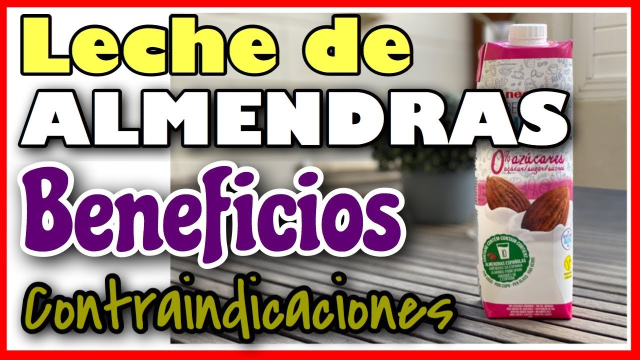 Leche de almendras sin azúcar