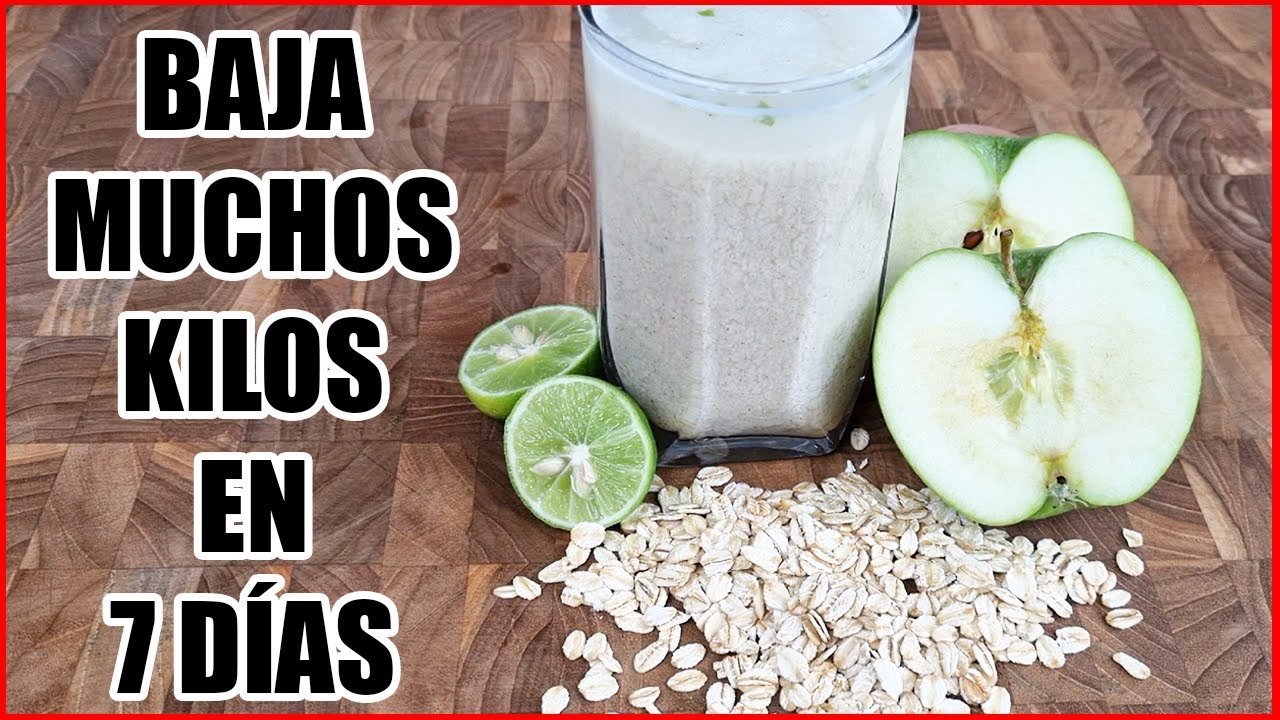 Licuado de manzana y avena para bajar de peso