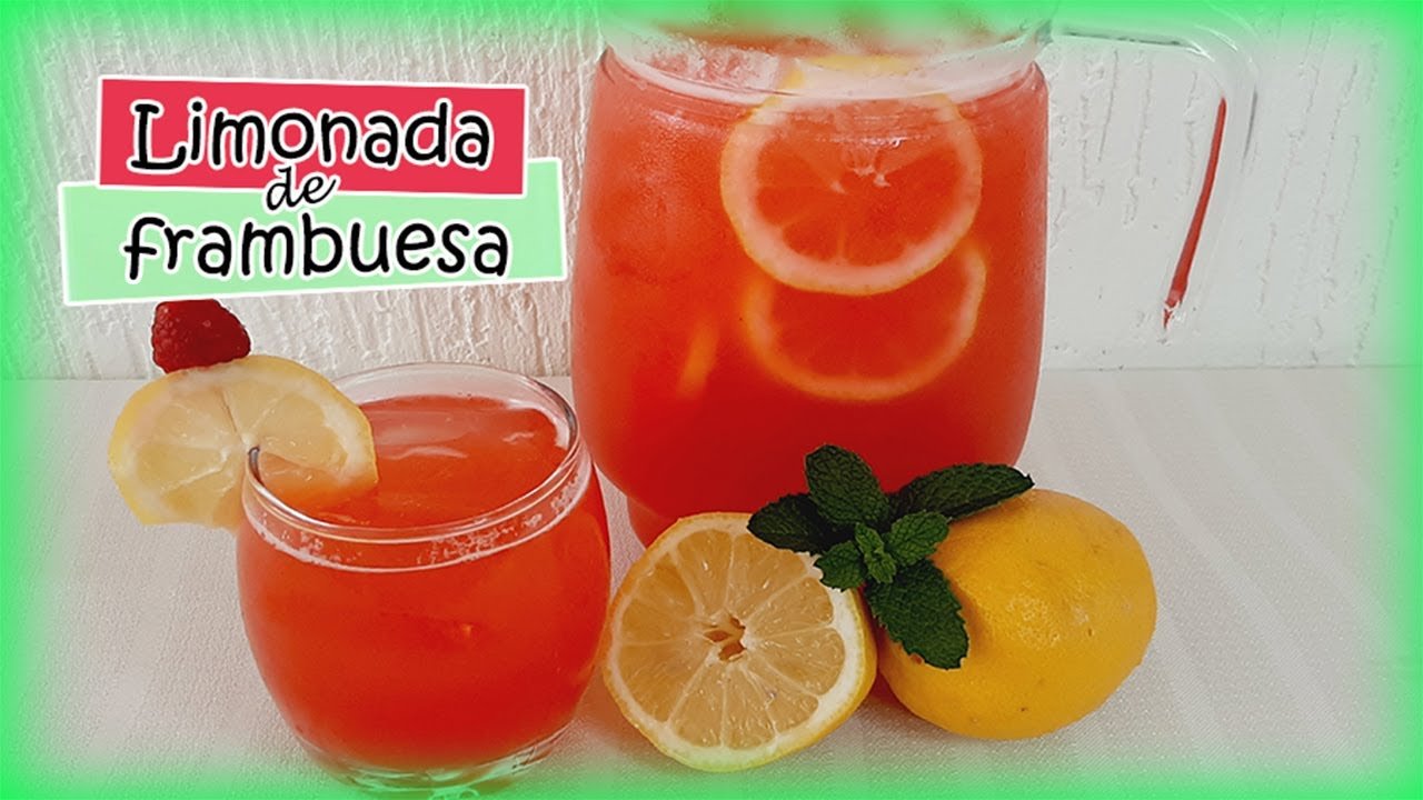 Limonada con frambuesa