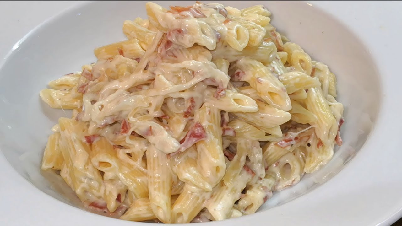 Macarrones con jamón