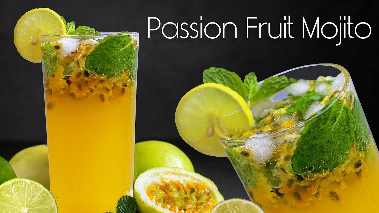 Mojito de fruta de la pasión