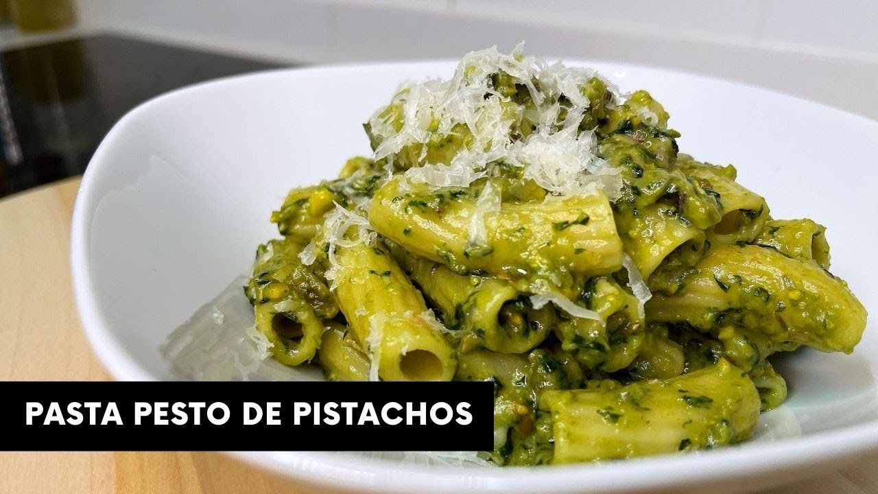 Pasta con pesto de pistacho