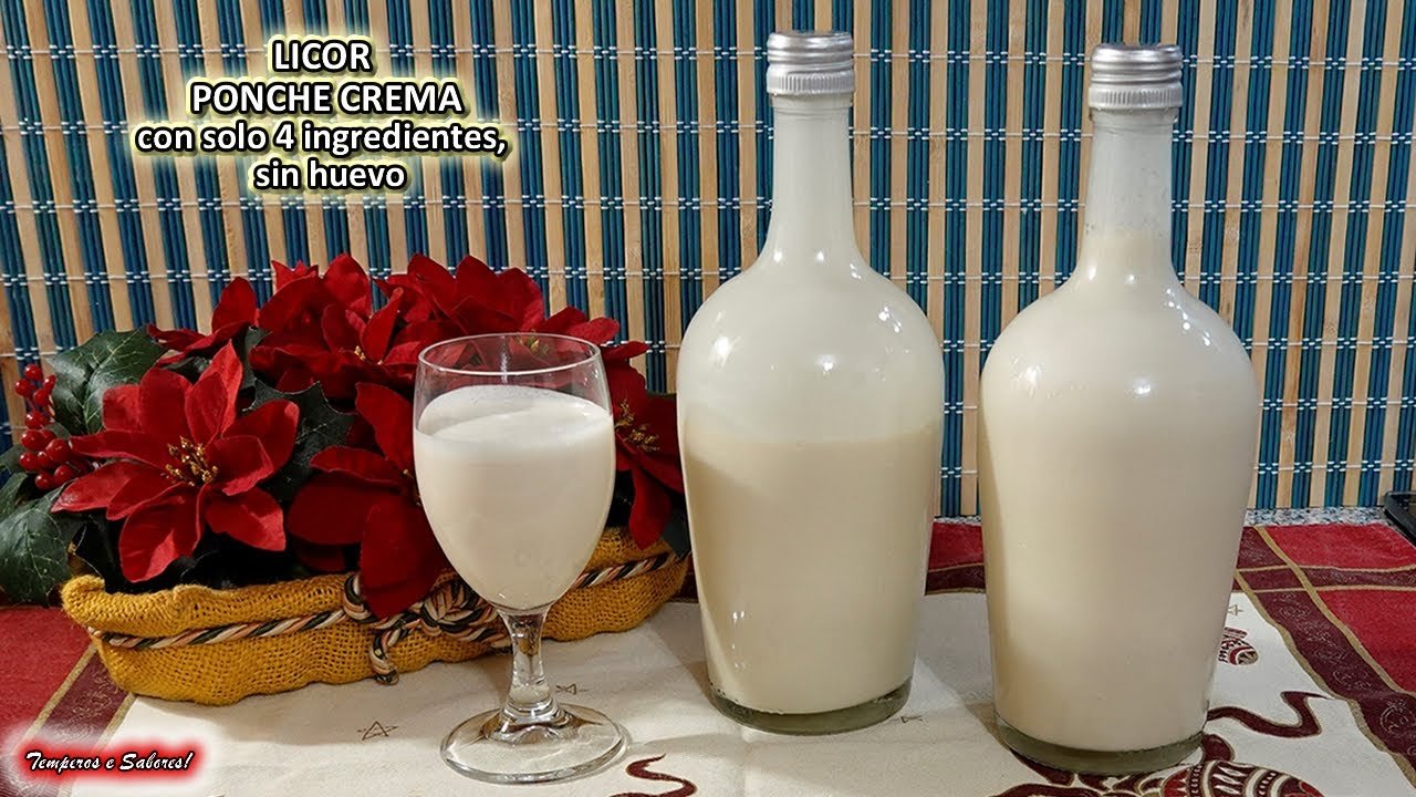 Ponche crema sin huevo