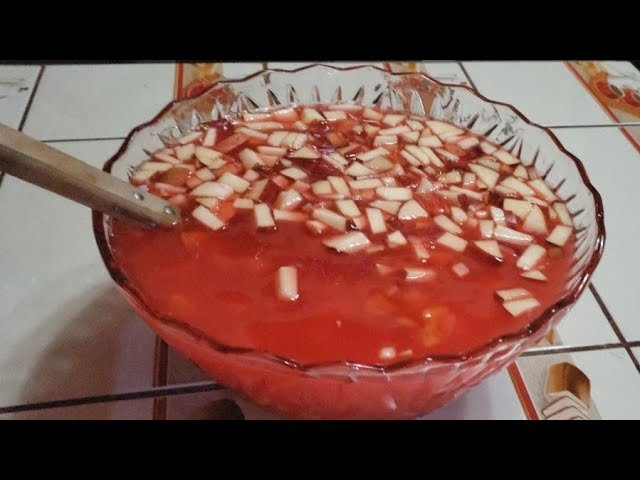 Ponche de frutas con alcohol