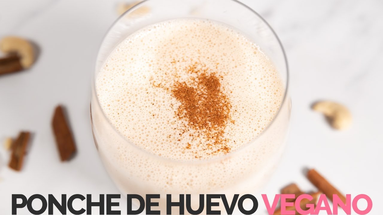 Ponche de huevo vegano