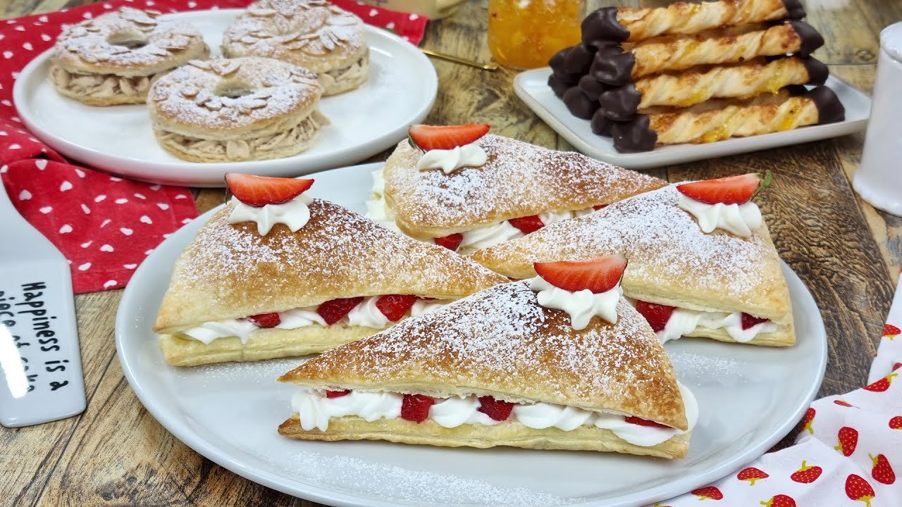 Postres con hojaldre fáciles