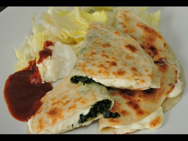Quesadilla de espinacas