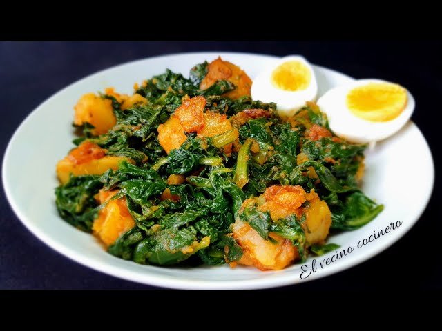 Receta de Acelgas salteadas con patatas