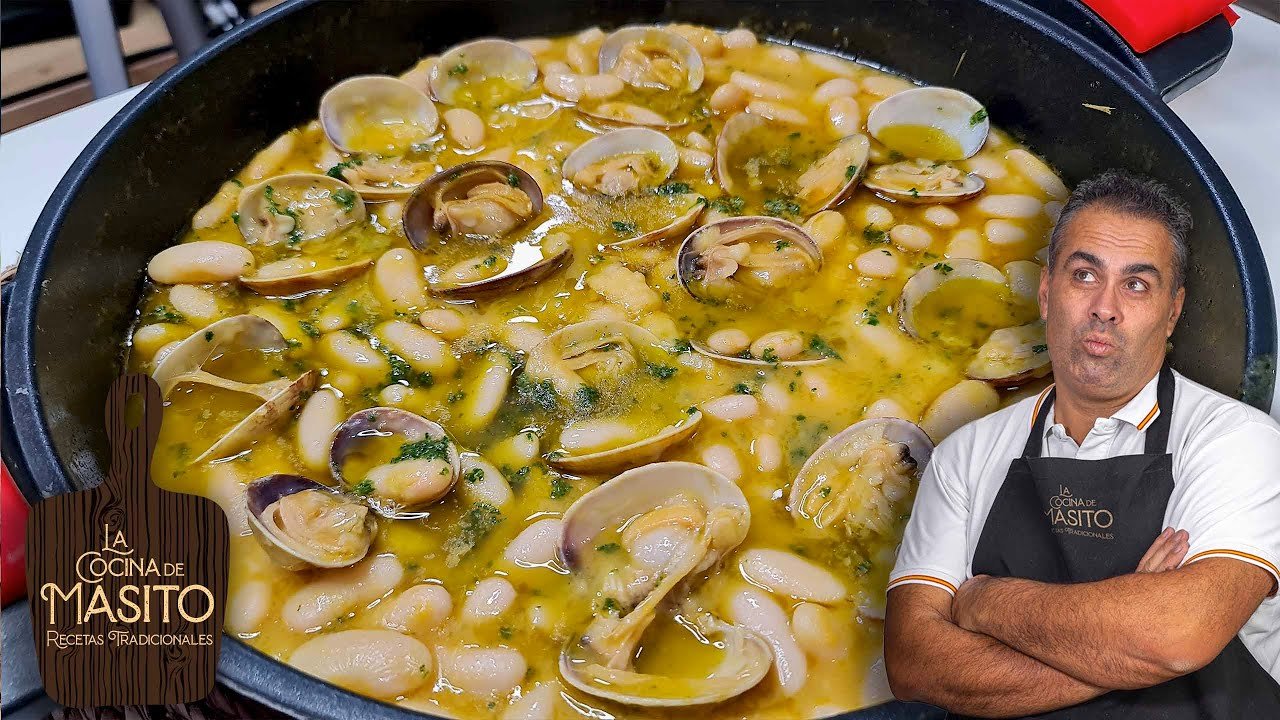 Receta de Almejas con habas tiernas