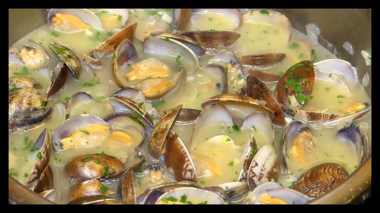 Receta de Almejas en salsa verde