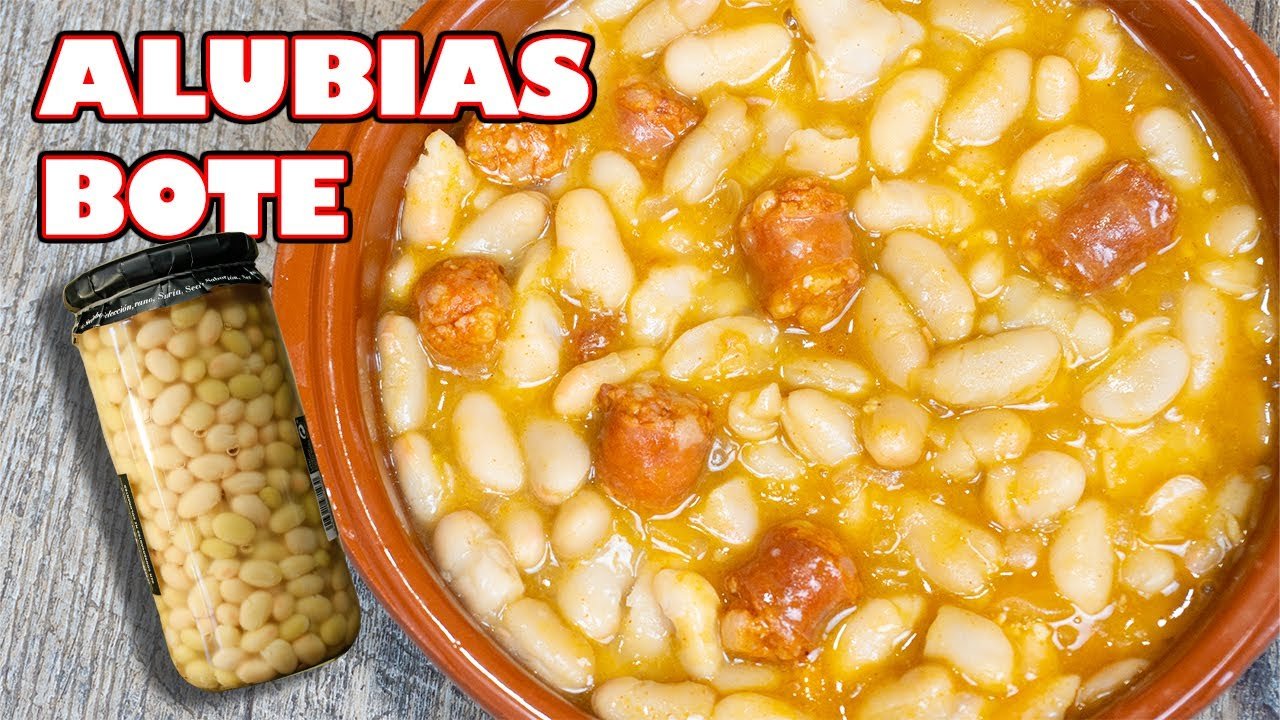 Receta de Alubias con chorizo de bote