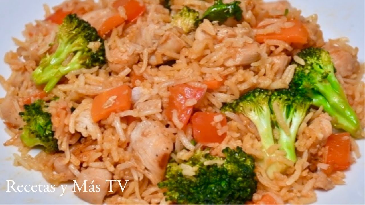 Receta de Arroz con brócoli y pollo