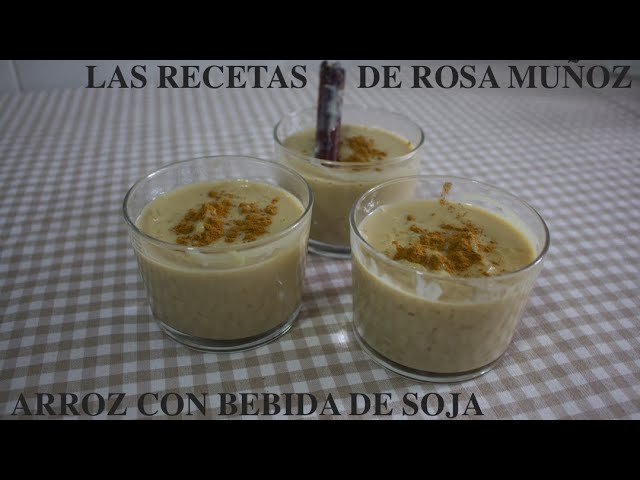 Receta de Arroz con leche de soja