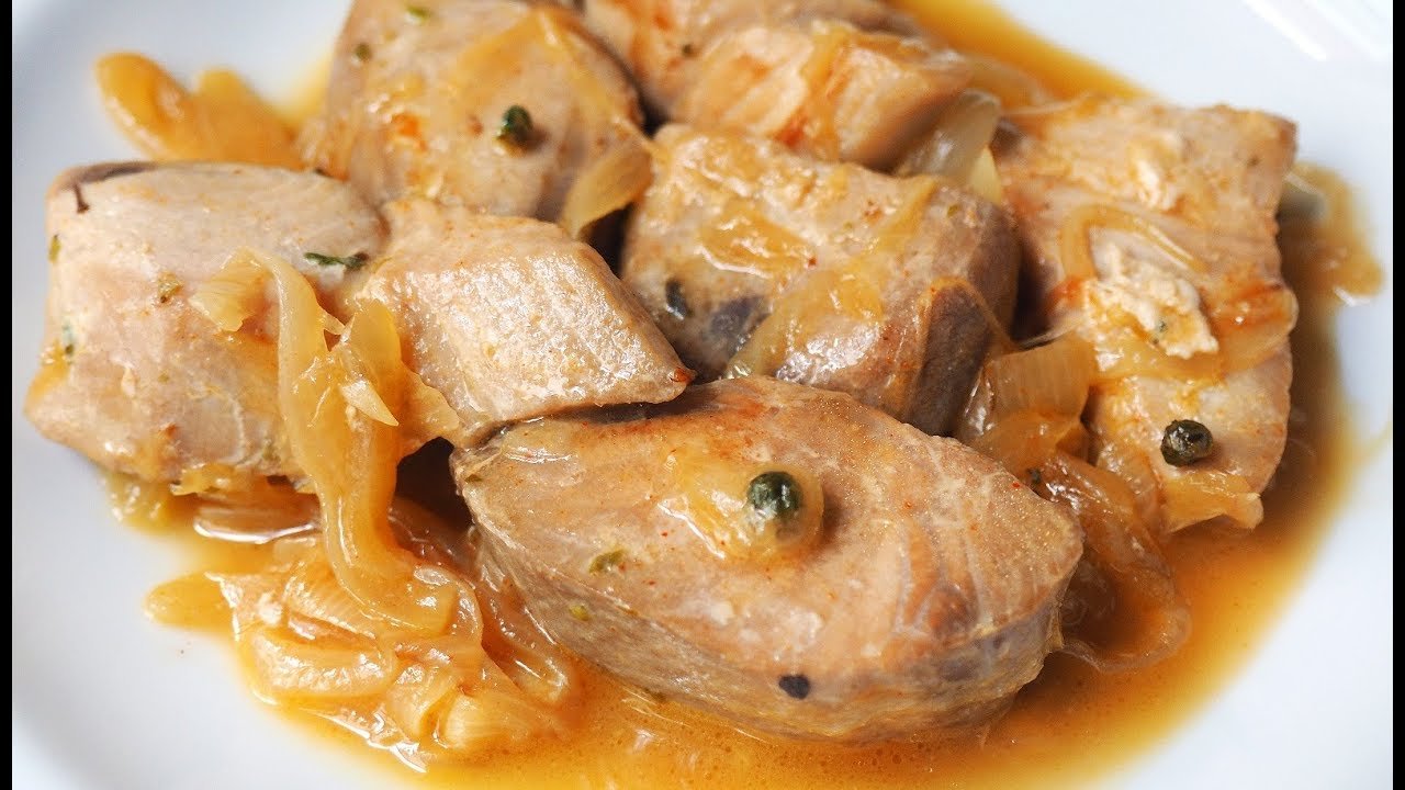 Receta de Atún encebollado de la abuela