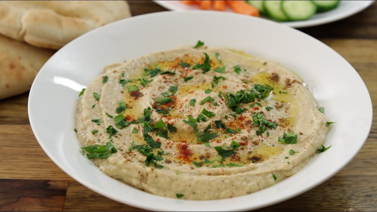 Receta de Baba ghanoush con pita