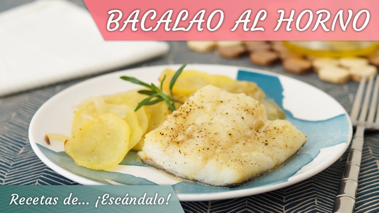 Receta de Bacalao al horno con patatas