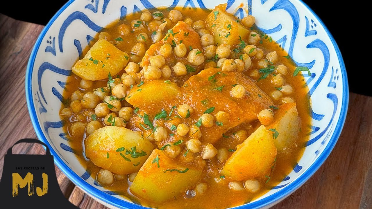 Receta de Bacalao con garbanzos