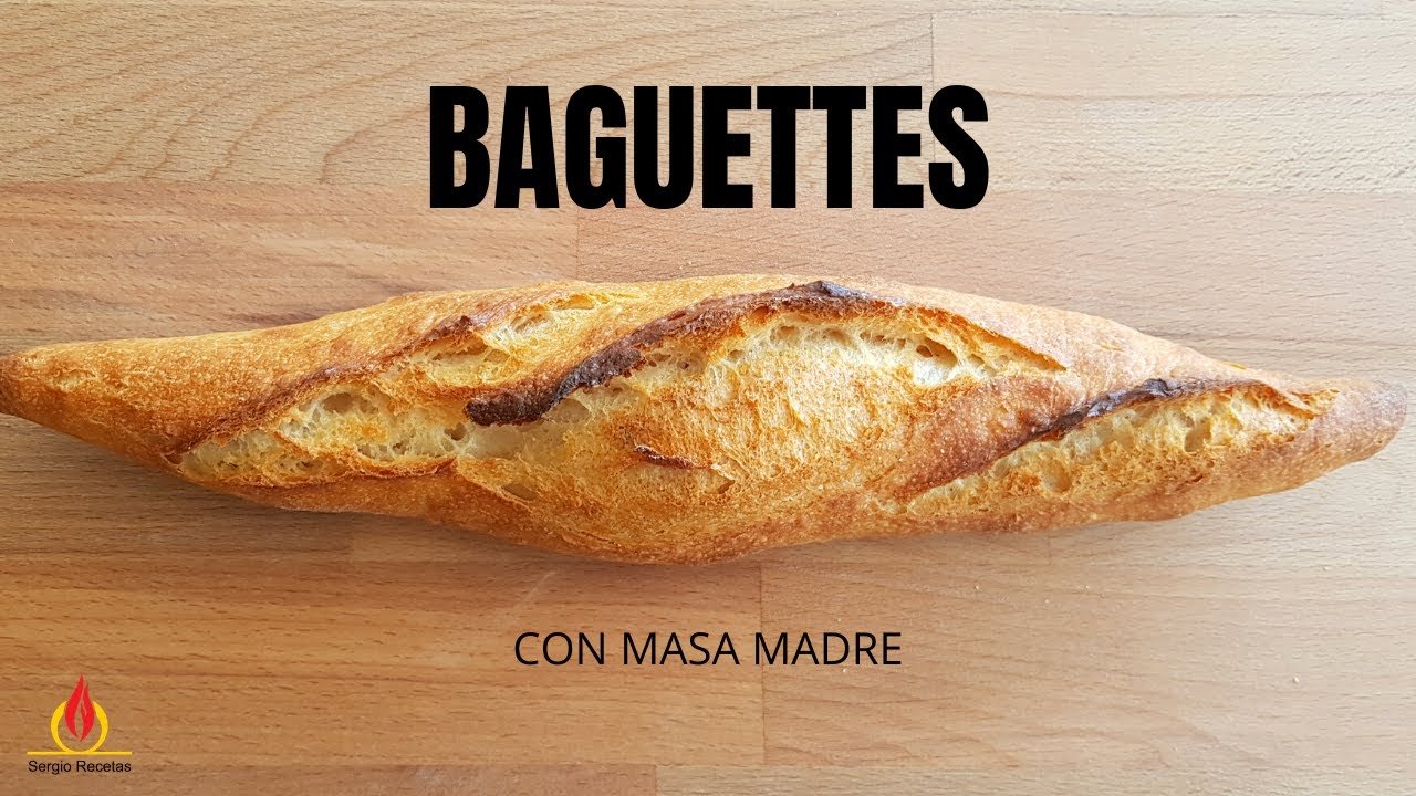 Receta de Baguette con masa madre