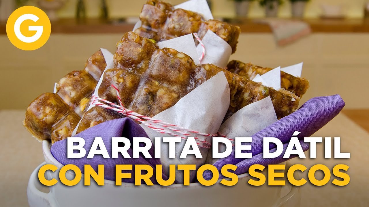 Receta de Barritas de dátiles y frutos secos