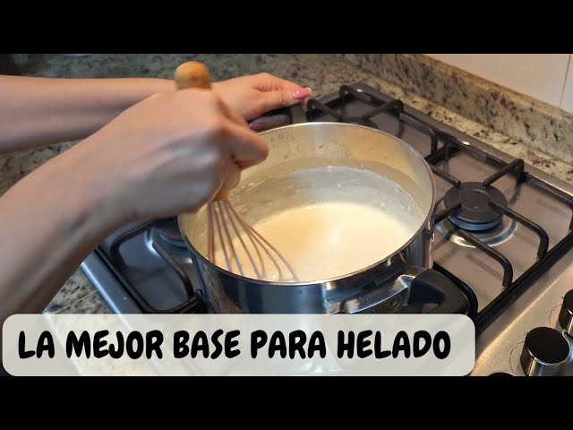 Receta de Base de preparación para helados