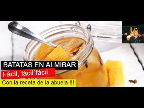 Receta de Batatas en almíbar caseras