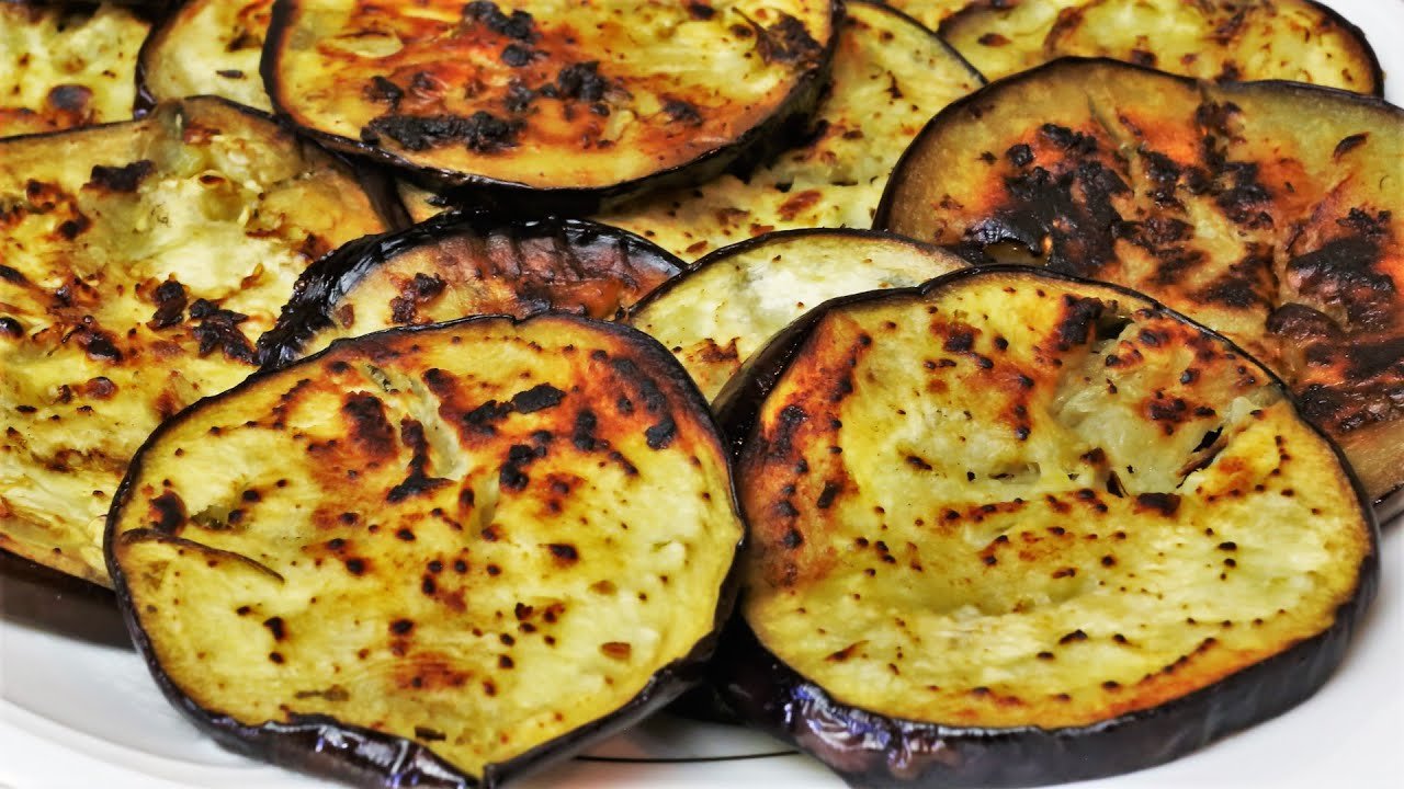 Receta de Berenjenas asadas con manzana