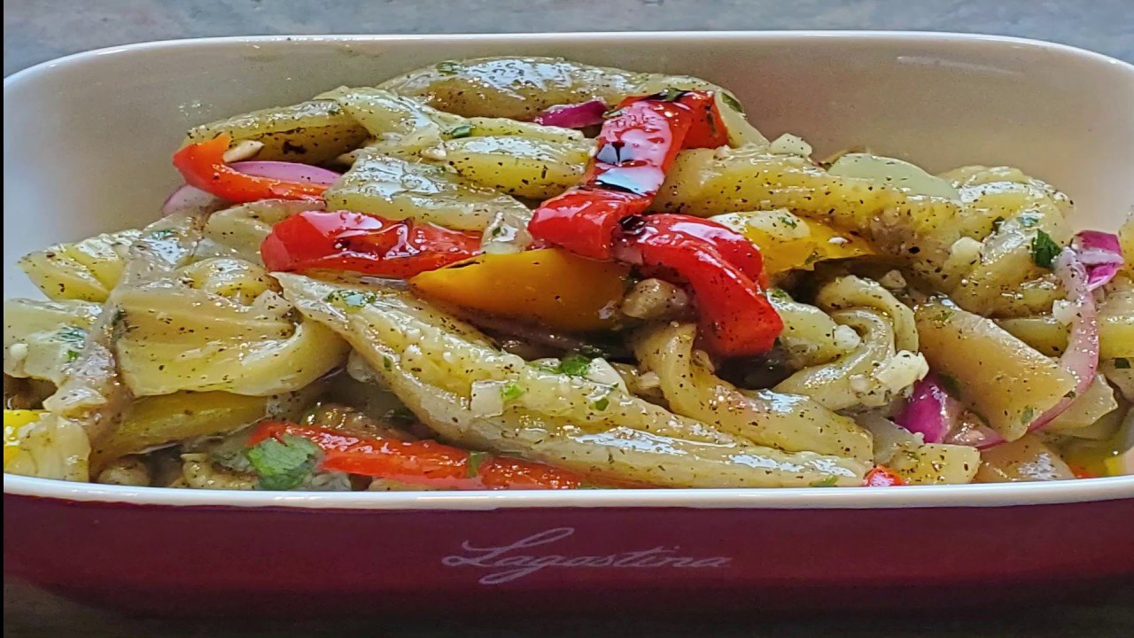 Receta de Berenjenas en vinagreta faciles