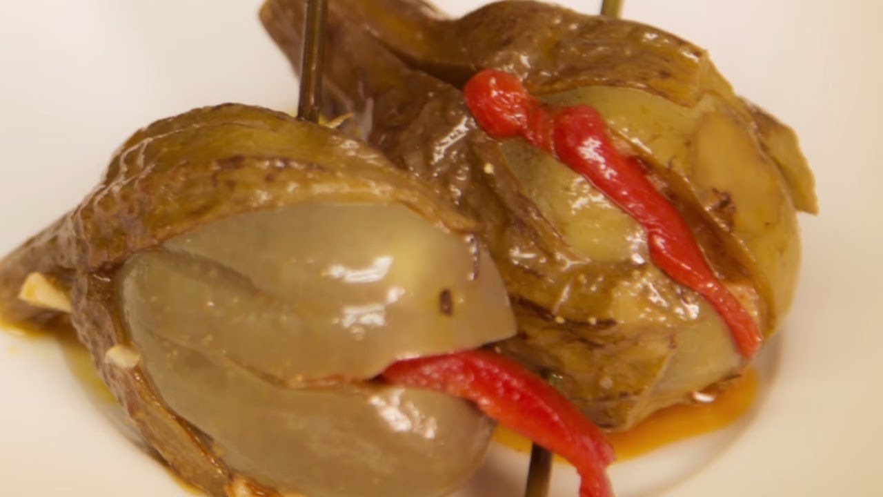 Receta de Berenjenas en vinagreta picantes