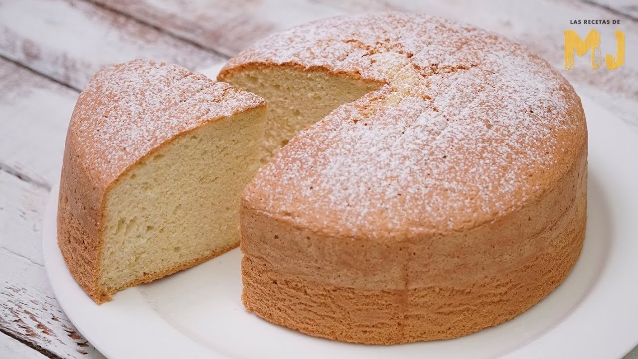 Receta de Bizcocho alto y esponjoso