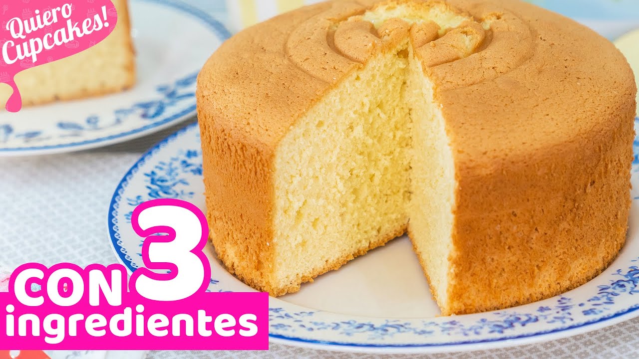 Receta de Bizcocho con 3 ingredientes