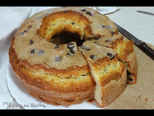 Receta de Bizcocho con pepitas de chocolate