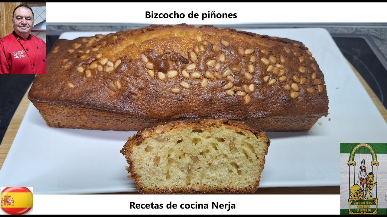 Receta de Bizcocho con piñones