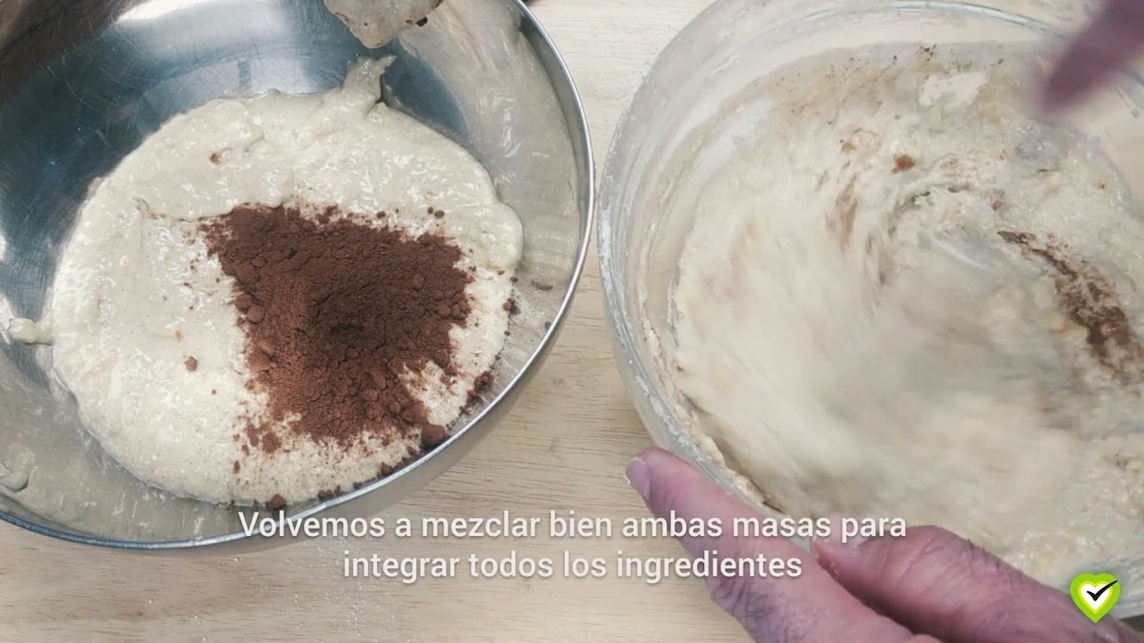Receta de Bizcocho de avena plátano y chocolate