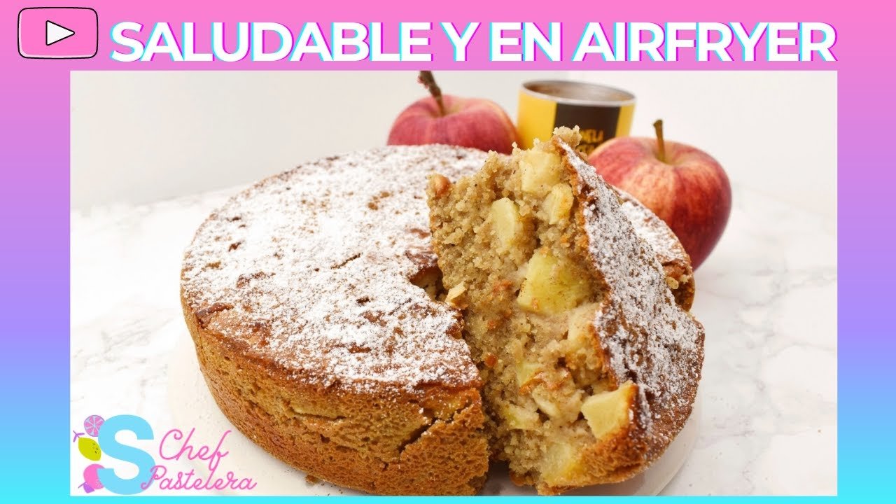 Receta de Bizcocho de avena y manzana en airfryer