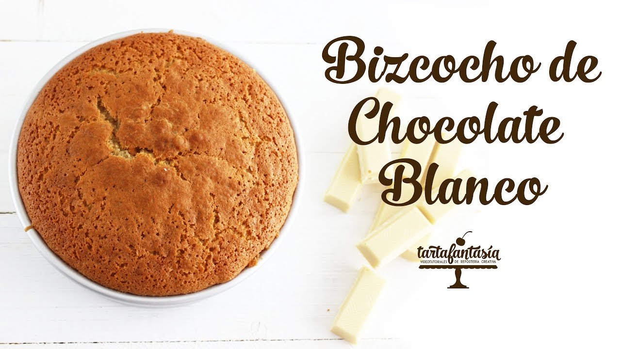 Receta de Bizcocho de chocolate blanco