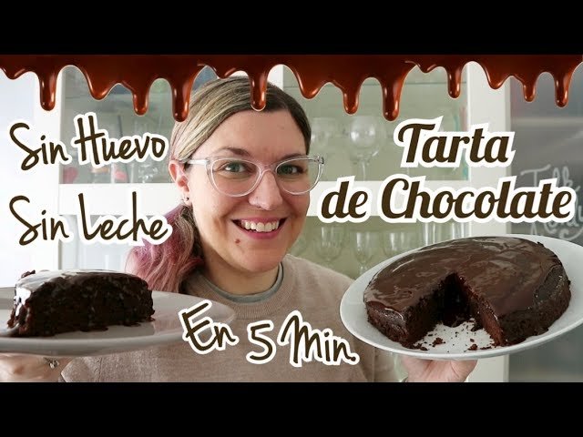 Receta de Bizcocho de chocolate sin huevo ni leche