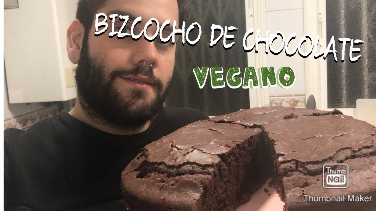 Receta de Bizcocho de chocolate vegano ¡fácil y rápido!
