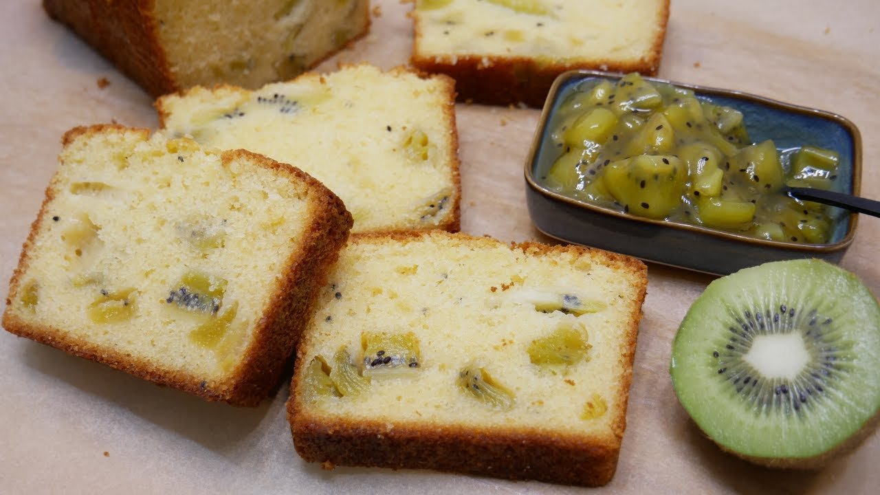 Receta de Bizcocho de kiwi fácil y esponjoso