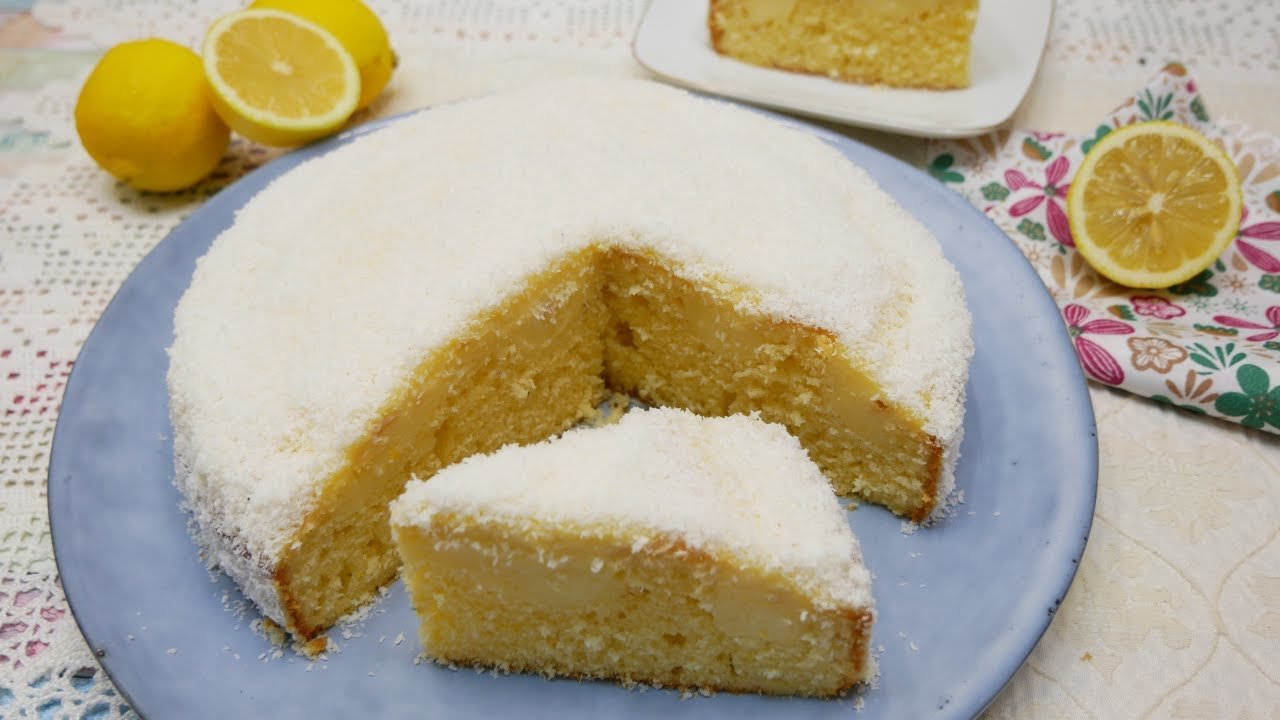 Receta de Bizcocho de limón y coco