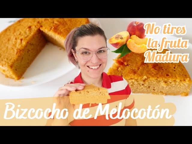 Receta de Bizcocho de melocotón sin yogur