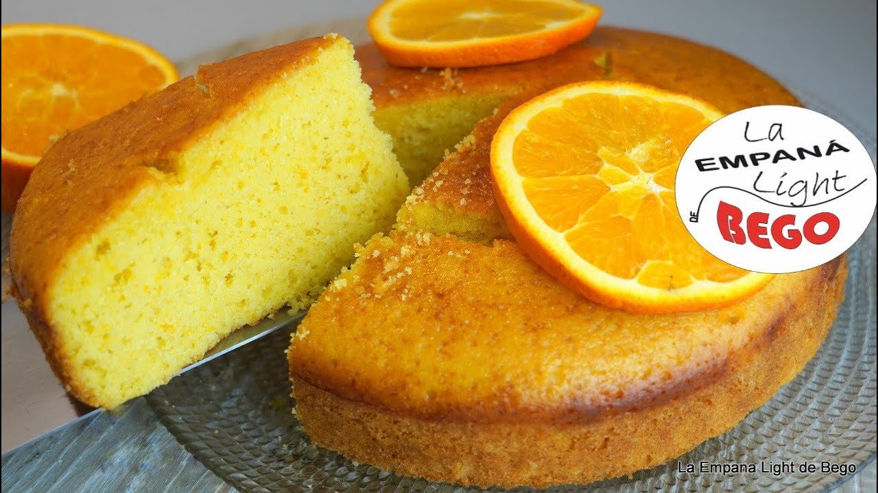 Receta de Bizcocho de naranja sin leche ni yogur