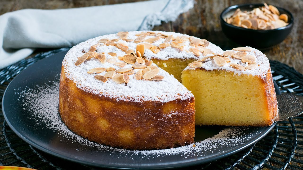 Receta de Bizcocho de naranja y queso mascarpone