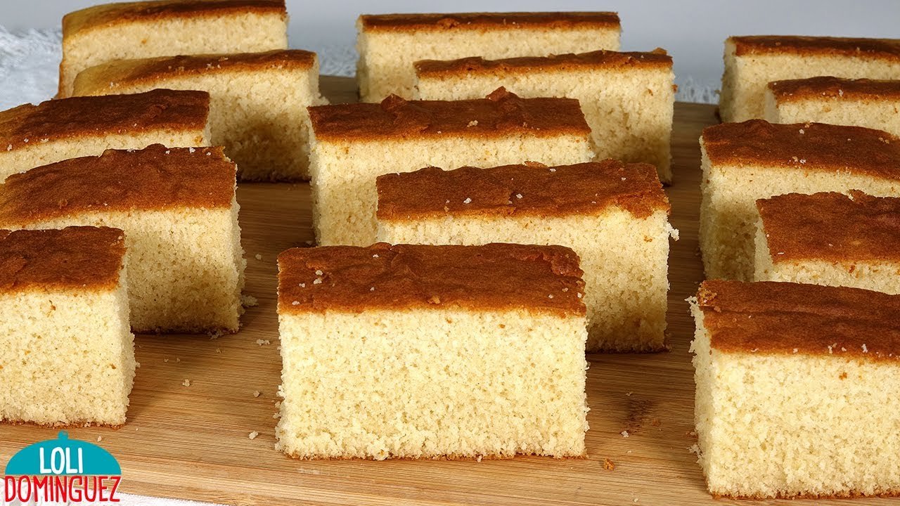 Receta de Bizcocho de nata casero muy esponjoso